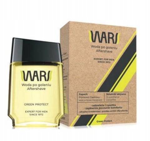 WARS EXPERT FOR MEN Aftershave 90ml GREEN PROTECT/ power energetic Brand Wars