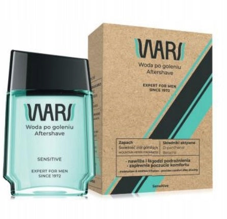 WARS EXPERT FOR MEN Aftershave 90ml SENSITIVE / comfort Brand Wars