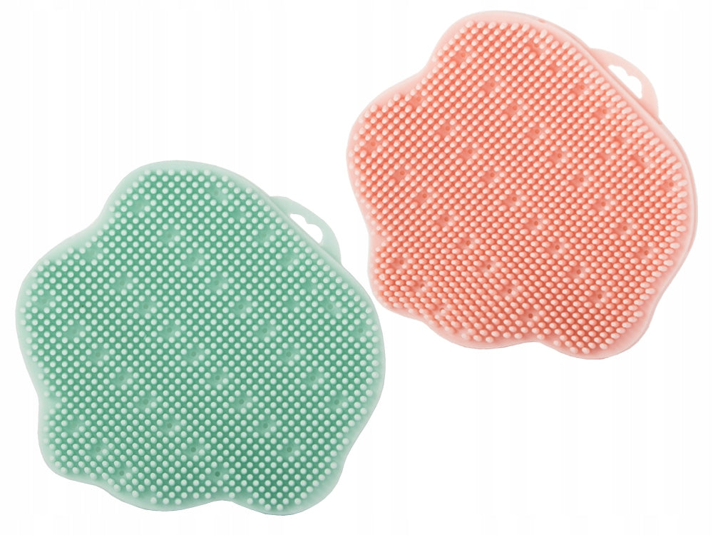 WASHCLOTH SPONGE BRUSH FOR WASHING HEAD AND BODY BATH MASSAGE PEELING SILICONE Packaging status original