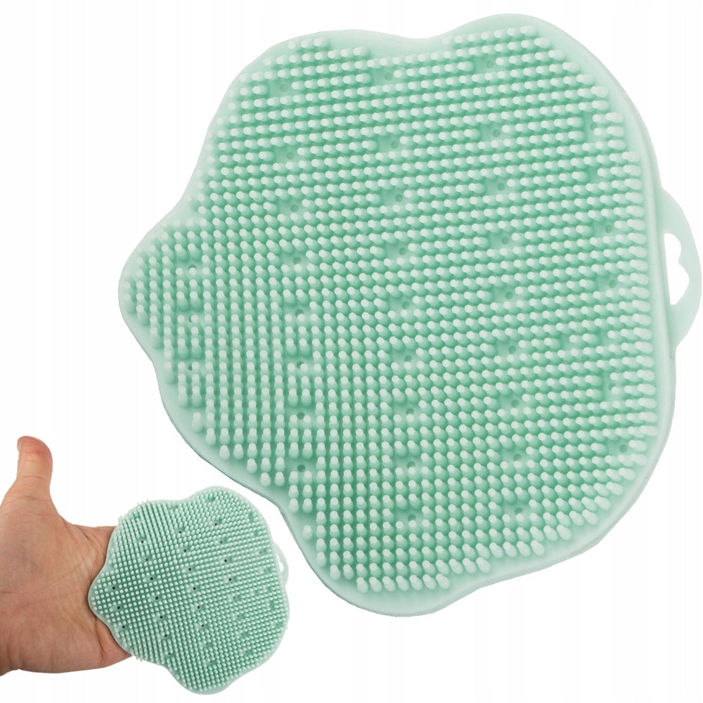 WASHCLOTH SPONGE BRUSH FOR WASHING HEAD AND BODY BATH MASSAGE PEELING SILICONE