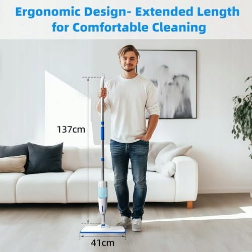 WASHER MOP 137 CM WITH 3 WET AND WET CLEANING CLOTHS Brand no brand