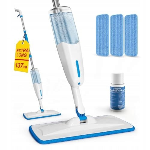 WASHER MOP 137 CM WITH 3 WET AND WET CLEANING CLOTHS Packaging status original
