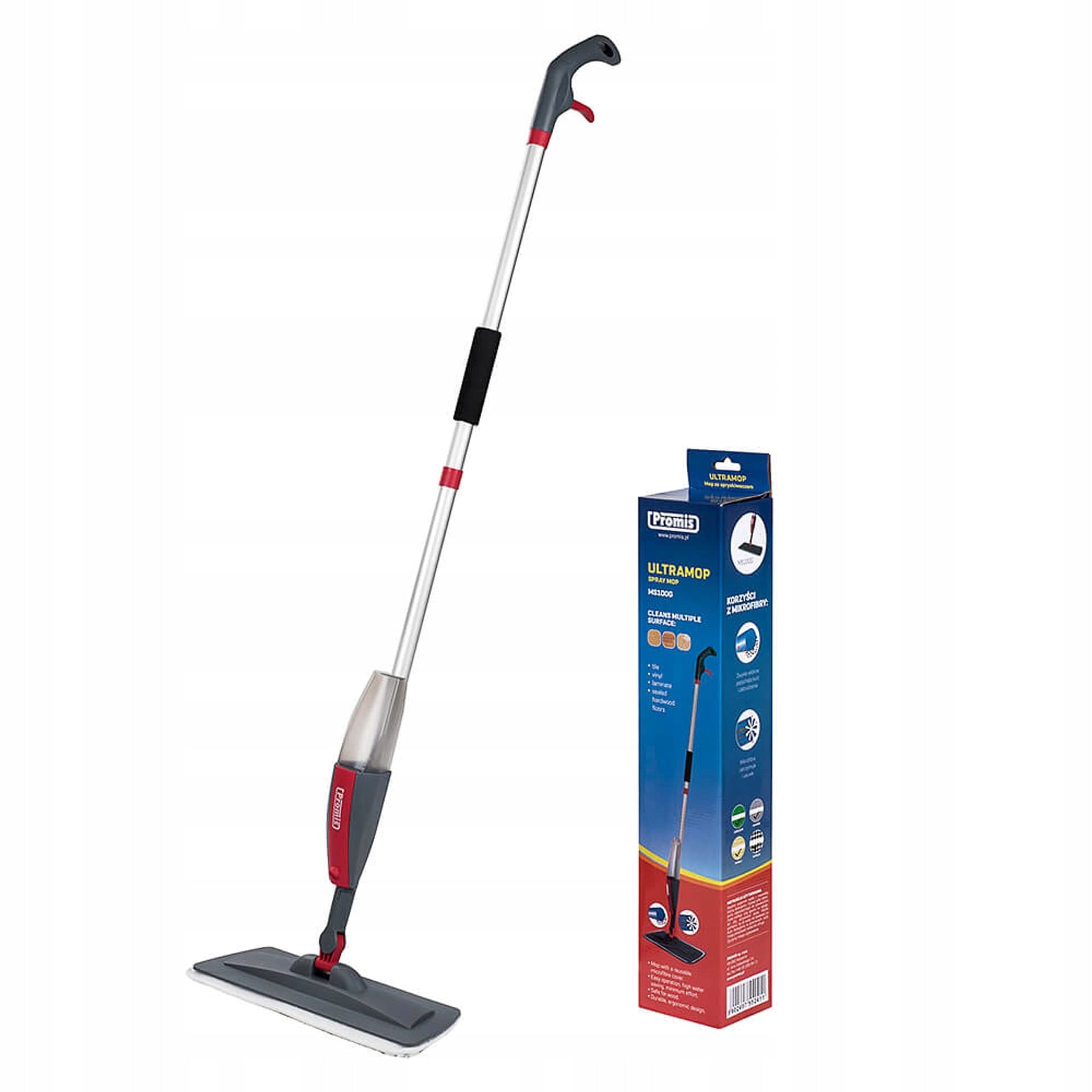 WASHER MOP ERGONOMIC COMFORTABLE MOP WITH CONTAINER AND SPRAYER