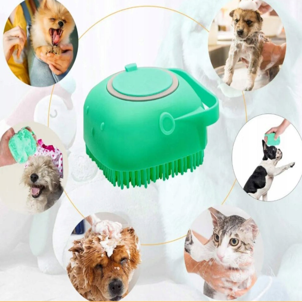 WASHER WITH WASHING DISPENSER DOG CAT BRUSH SILICONE FOR LIQUID SOAP Brand Dogsy