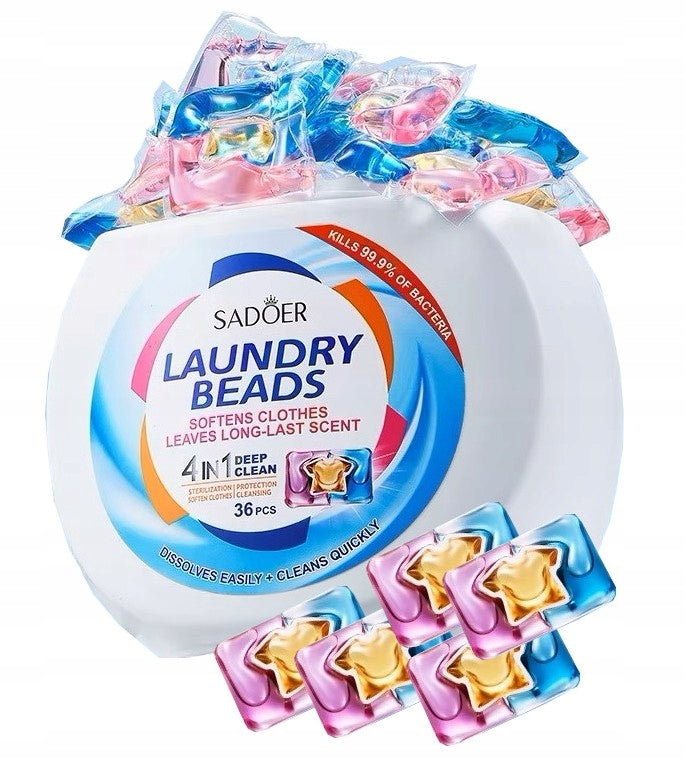 WASHING CAPSULES 4in1 SADOER FRAGRANCE PERFUMED 36pcs