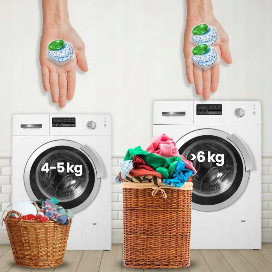 WASHING CAPSULES CLEANGANG GERMAN FOR COLORED WHITE CLOTHES 96 PCS Packaging status original