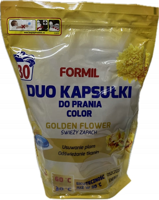 WASHING CAPSULES - COLOUR - FORMIL - GOLDEN FLOWER - 34 CAPSULES