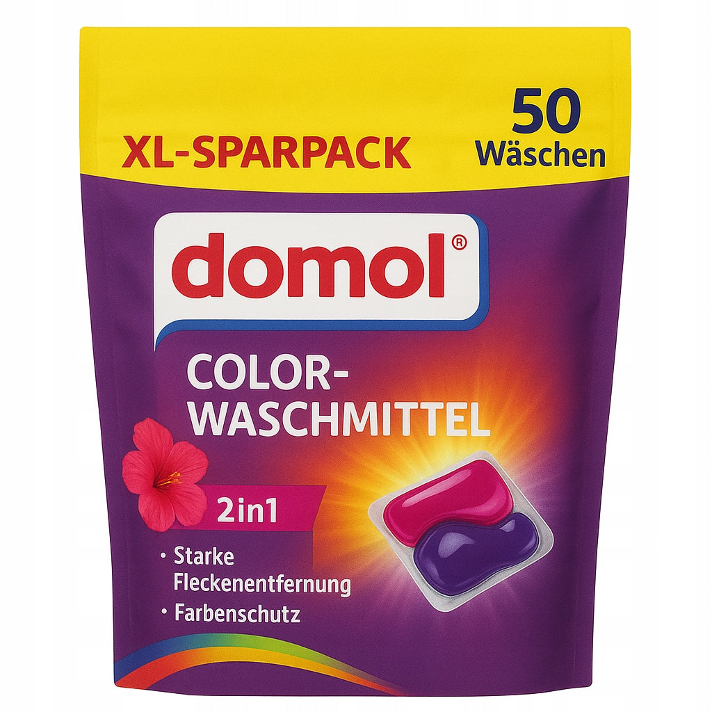 WASHING CAPSULES DOMOL COLOR WASCHMITTEL 2IN1 CAPS 50 PCS. Manufacturer code 4068134002303