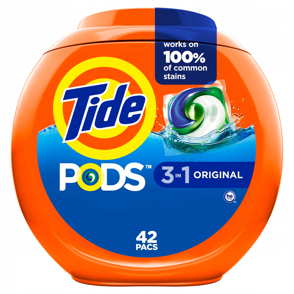 WASHING CAPSULES TIDE PODS ORIGINAL 42 pcs FROM USA