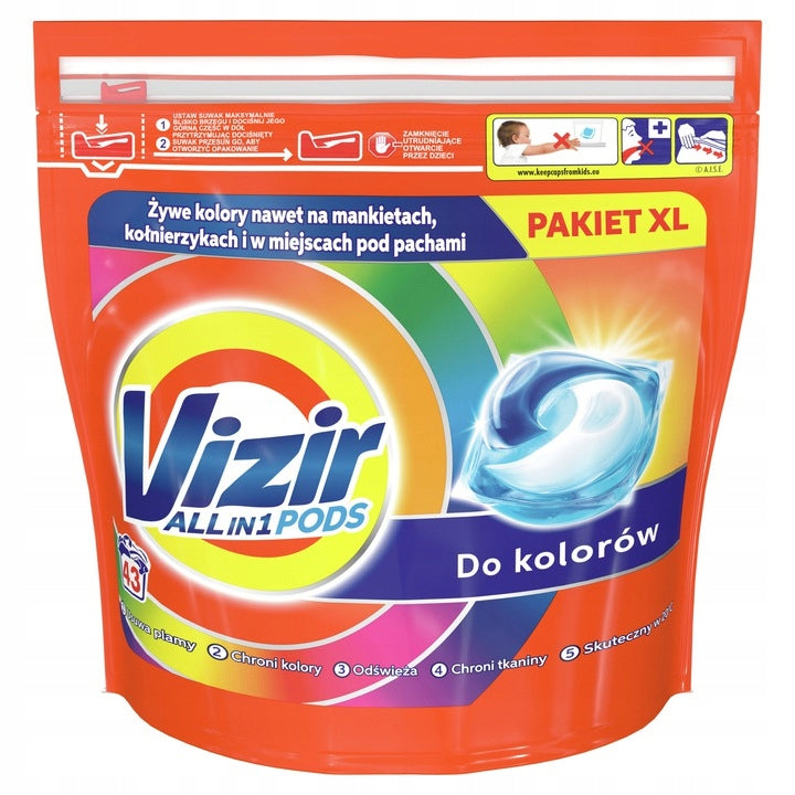 WASHING CAPSULES VIZIR COLOR 43pcs