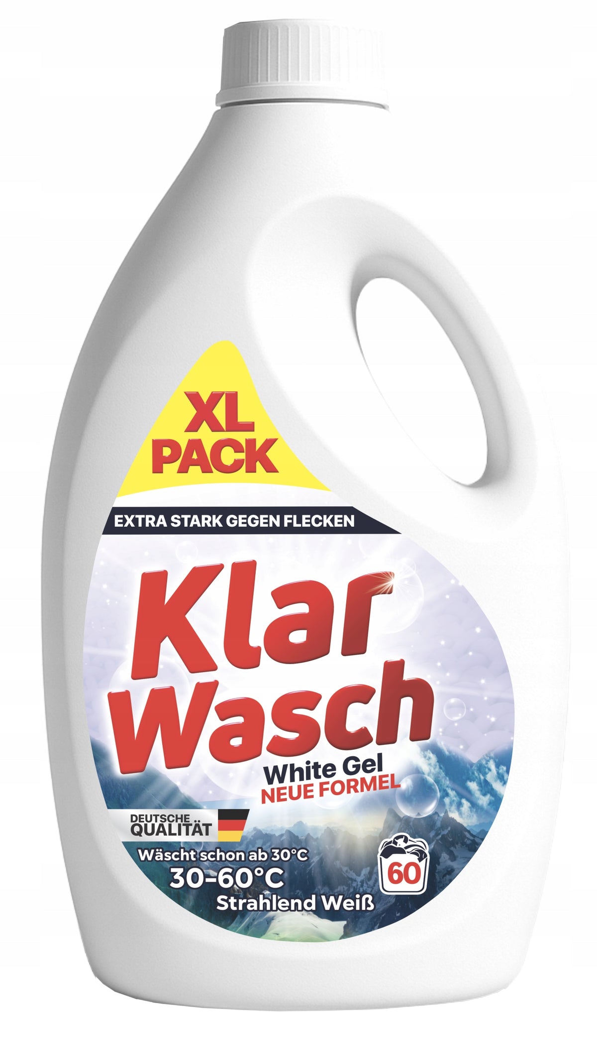 WASHING GEL KLAR WASCH WHITE 2,4L EFFICIENT THICK 60 WASHES