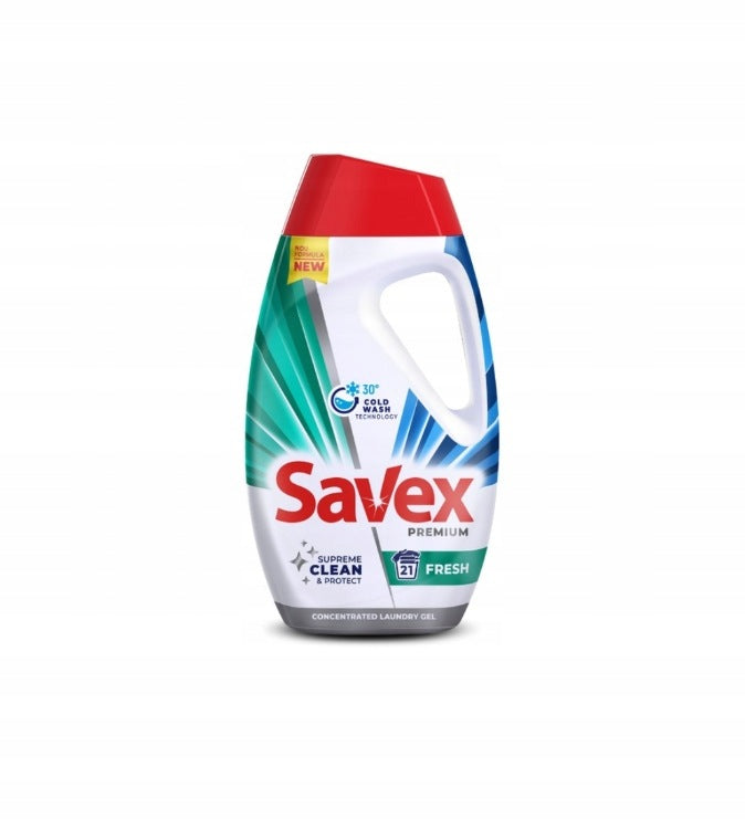 WASHING GEL Savex Premium Fresh 945ml REFRESHING Intensive Fragrance