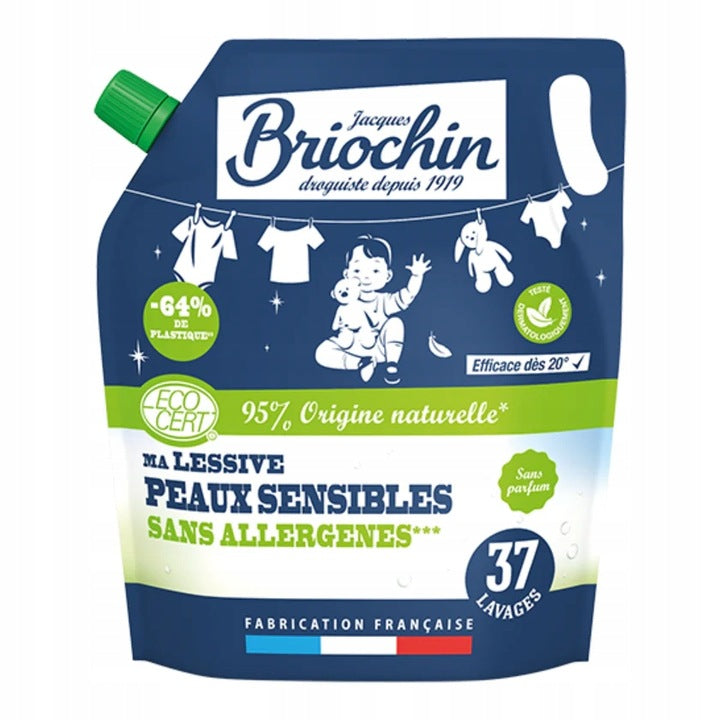 WASHING LIQUID CONCENTRATE WITHOUT ALLERGENS STOCK 1,7L BRIOCHIN 37 WASHES