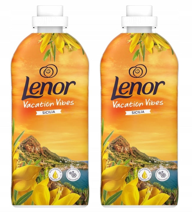 WASHING LIQUID LENOR ENERGIZE PARFUME THERAPY SICILIA ORANGE 2x1,2L