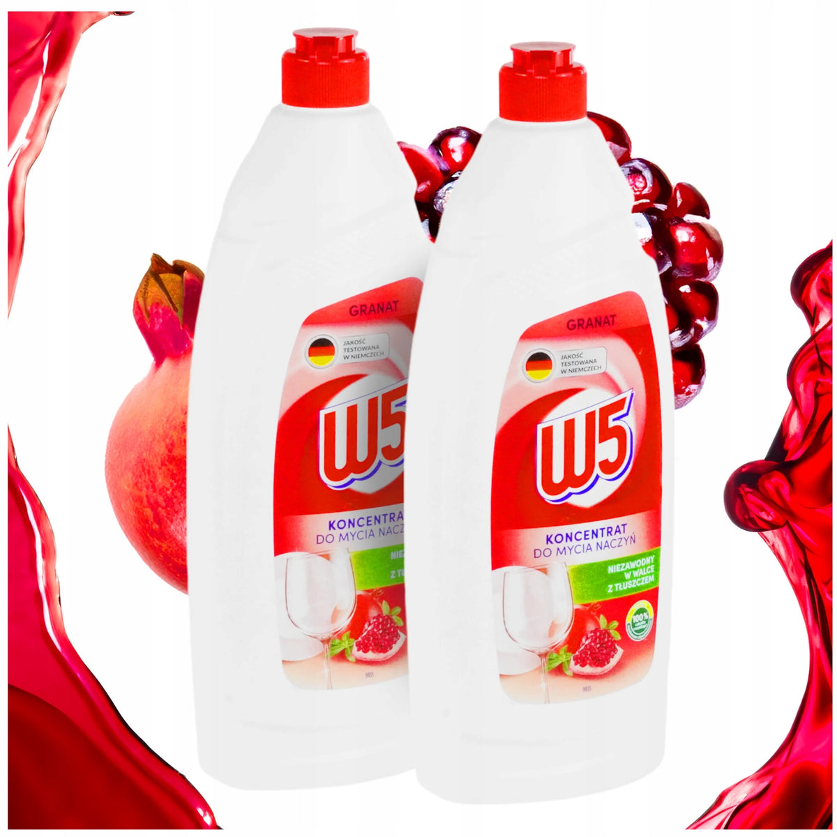 WASHING LIQUID POMEGRANATE CONCENTRATE W5 ACTIVE FOAM POWER 2X850ML DELICACY