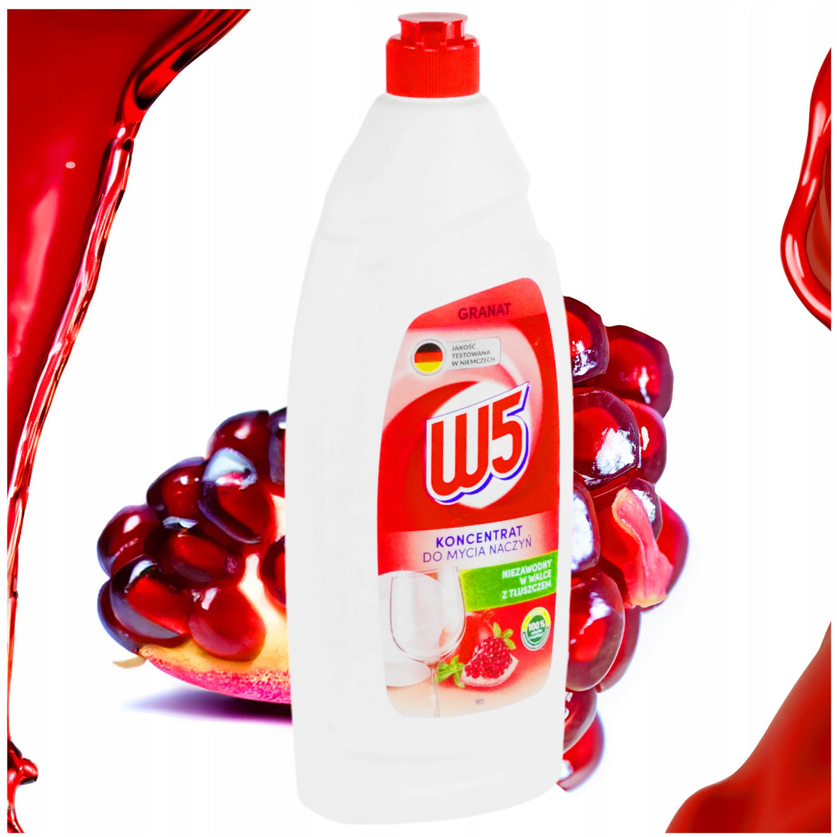 WASHING LIQUID POMEGRANATE CONCENTRATE W5 ACTIVE FOAM POWER 850ML GENTLE