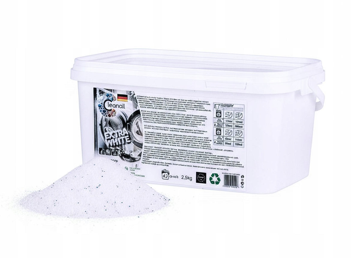 WASHING POWDER 2,5kg WHITE PREMIUM CLEANALL - GERMAN QUALITY