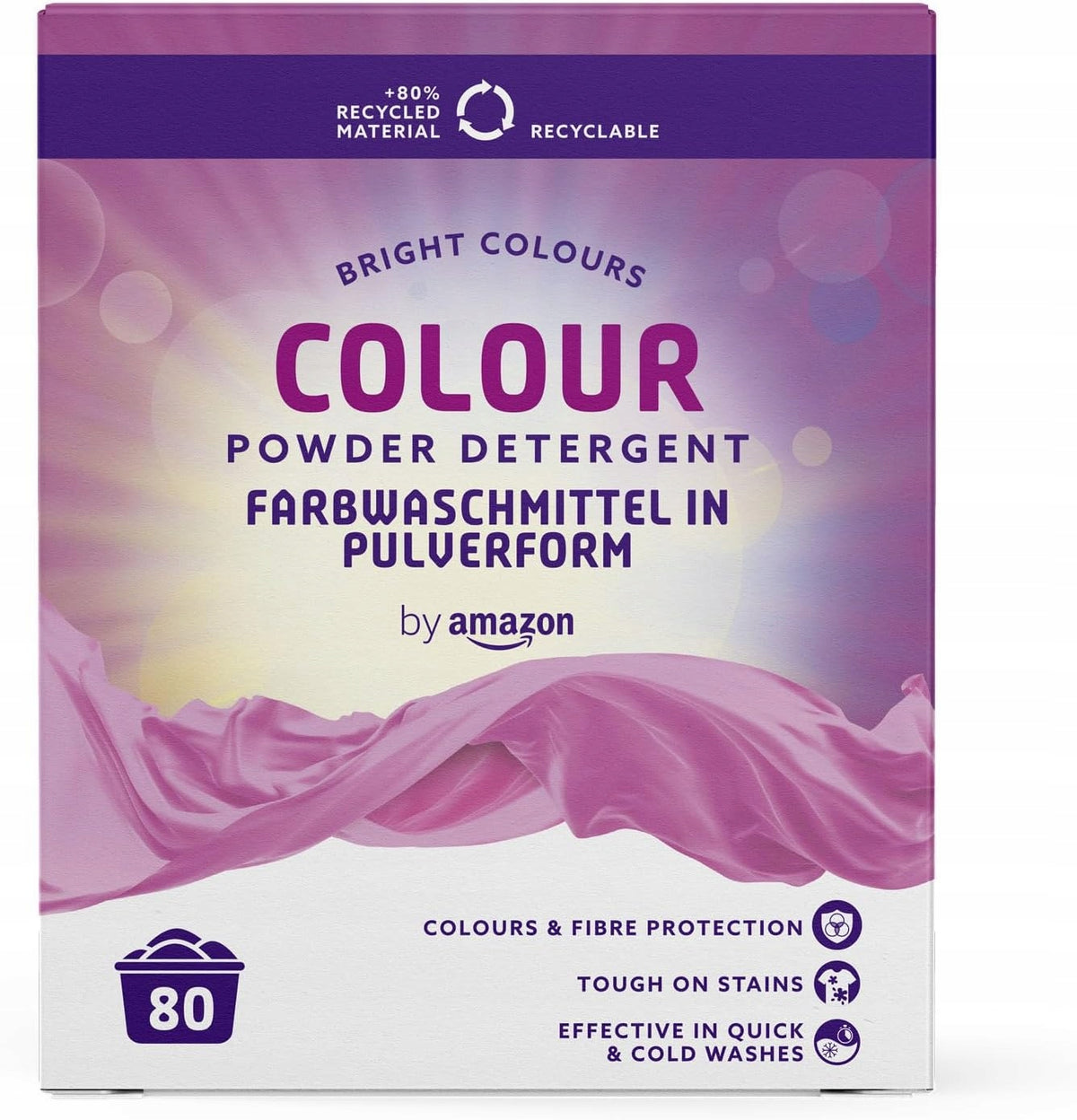 WASHING POWDER AMAZON COLOUR 4,8 KG – 80 WASHES COLOUR PROTECTION