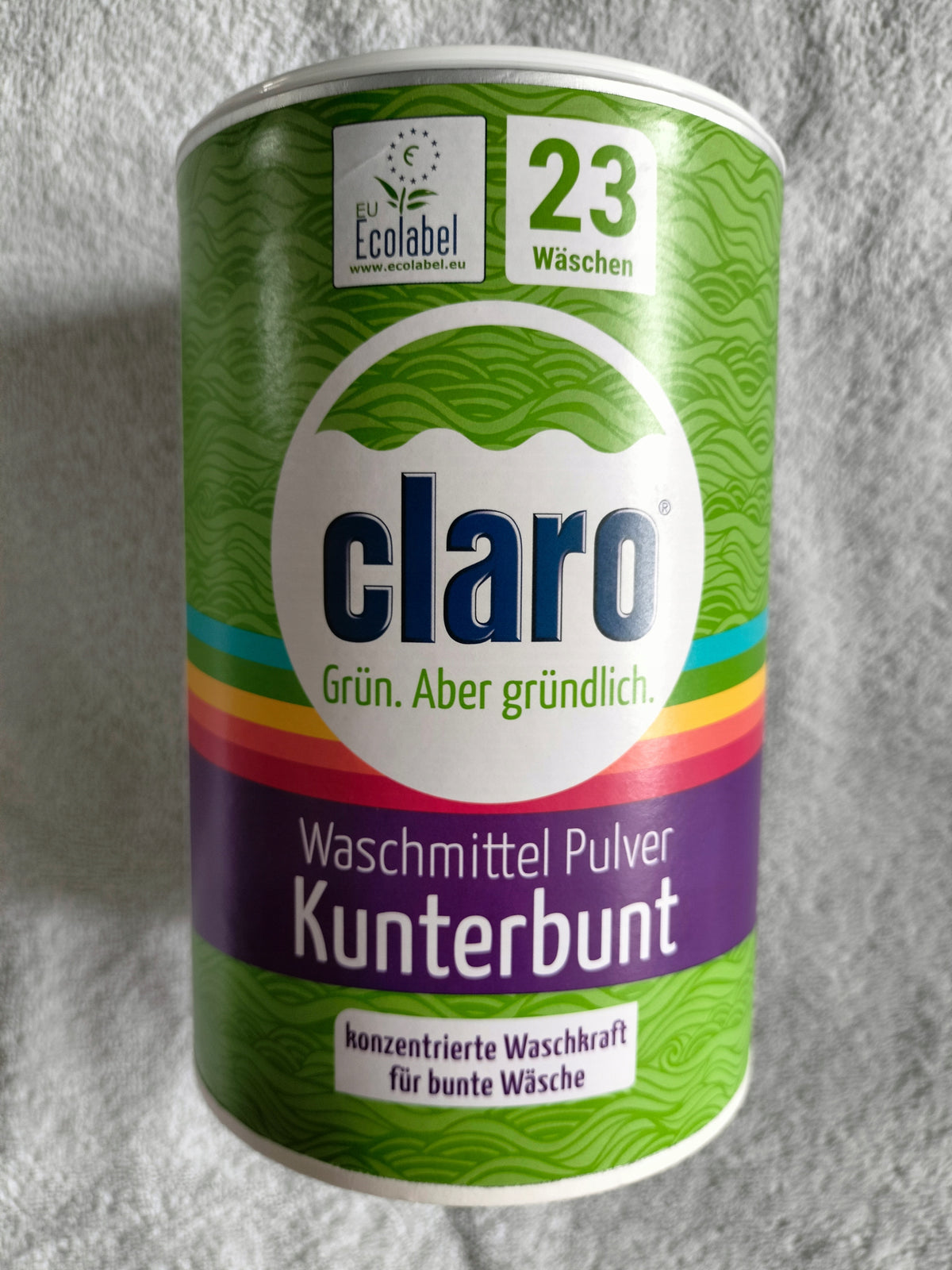 WASHING POWDER CLARO KUNTERBUNT 23 WASHES 650g FROM GERMANY
