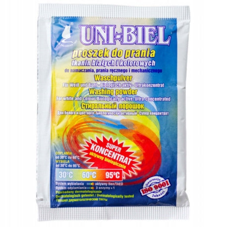 WASHING POWDER FOR COLOUR AND WHITE UNIVERSAL UNI-BIEL 420 g RADZIEMSKA Brand Radziemska