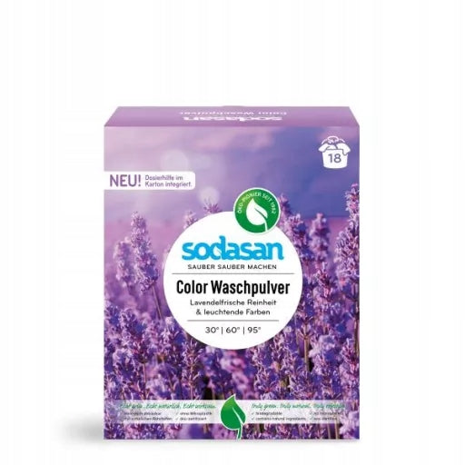 WASHING POWDER FOR COLOURED CLOTHES WITH LAVENDER SCENT EKO 1,01kg SODASAN