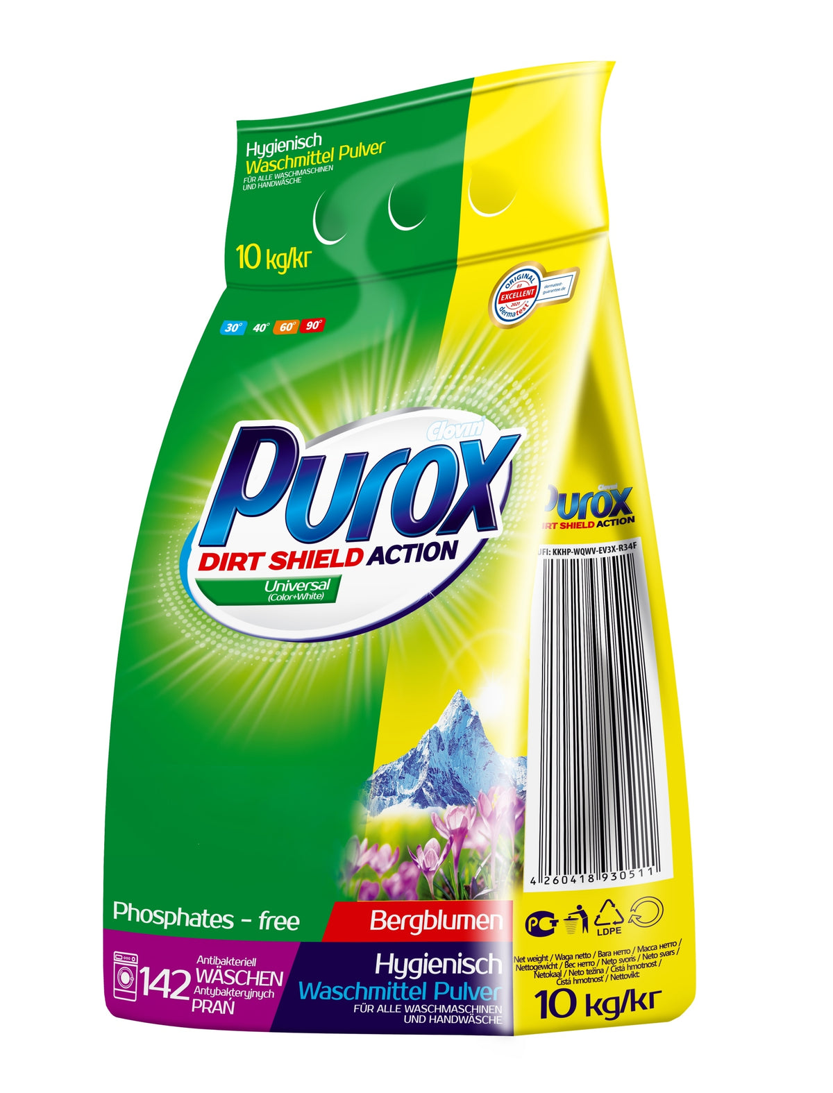 WASHING POWDER PUROX UNIVERSAL 10 kg