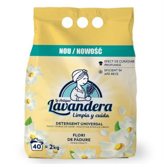 WASHING POWDER Spanish Lavandera Wild Flowers 2 kg Bag 40 Washes