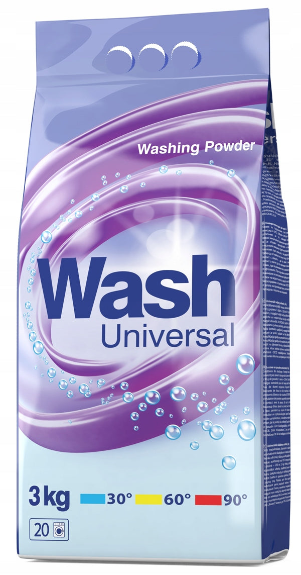 WASHING POWDER WASH 3KG UNIVERSAL