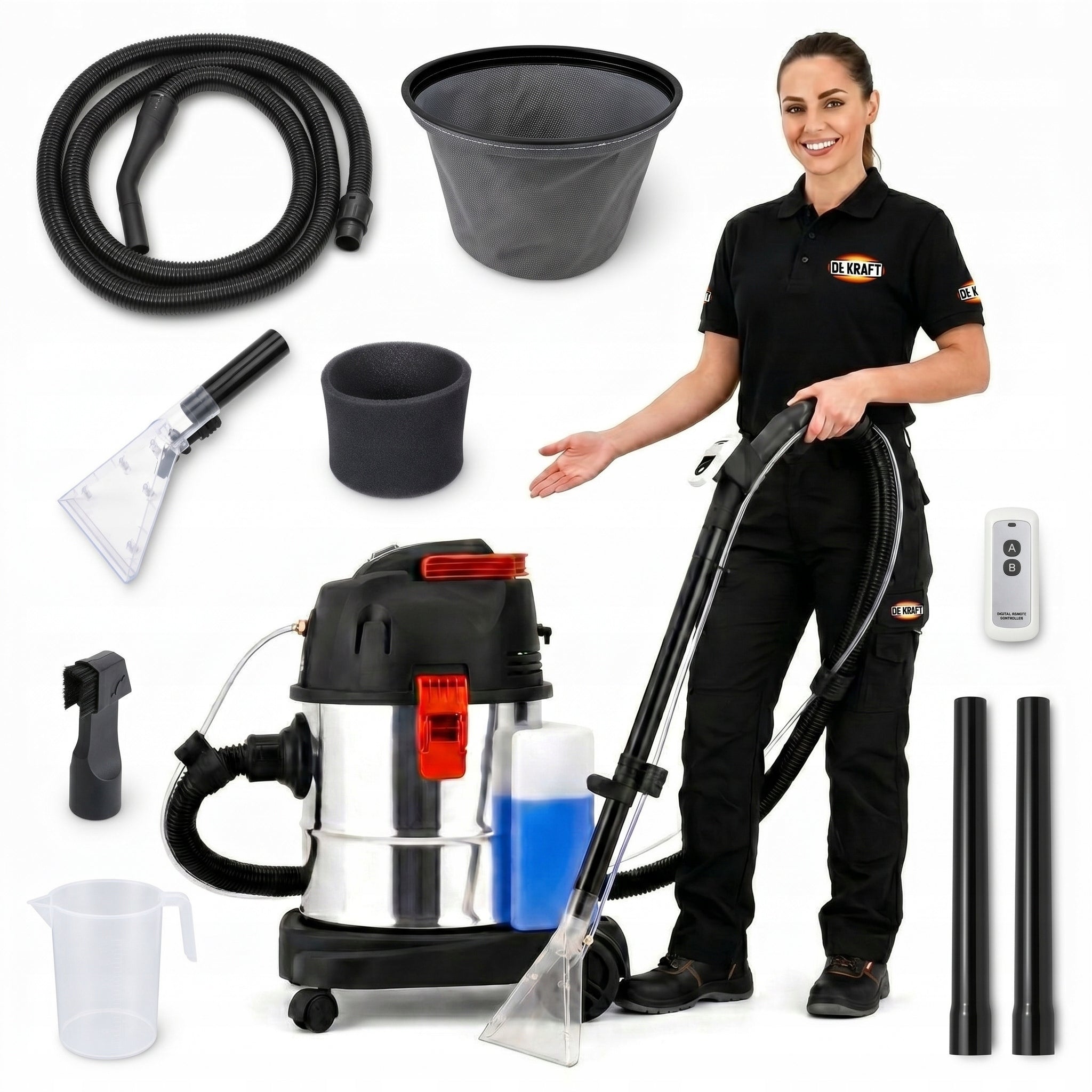 WASHING VACUUM CLEANER DEKRAFT 4IN1 DE-OP1200 FOR CARPETS UPHOLSTERY FOR WASHING PL