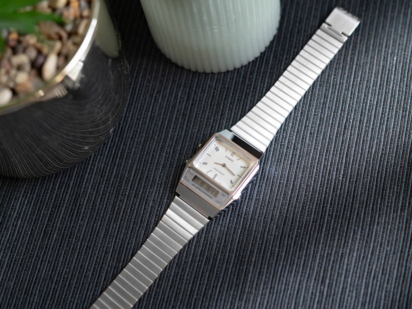 WATCH CASIO AQ-800E-7A2EF VINTAGE RETRO STYLE DATE STOPWATCH ALARM Packaging status original