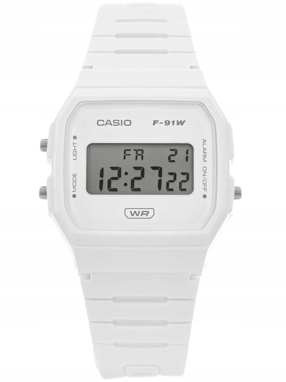 WATCH CASIO F-91WB-7AEF WHITE ON THE DATE BAR STOPWATCH BACKLIGHT Packaging status original