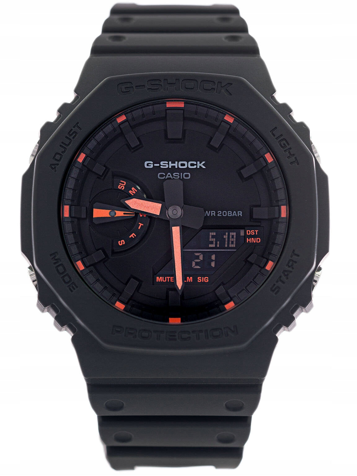 WATCH CASIO GA-2100-1A4ER G-SHOCK NEON ACCENT Brand CASIO