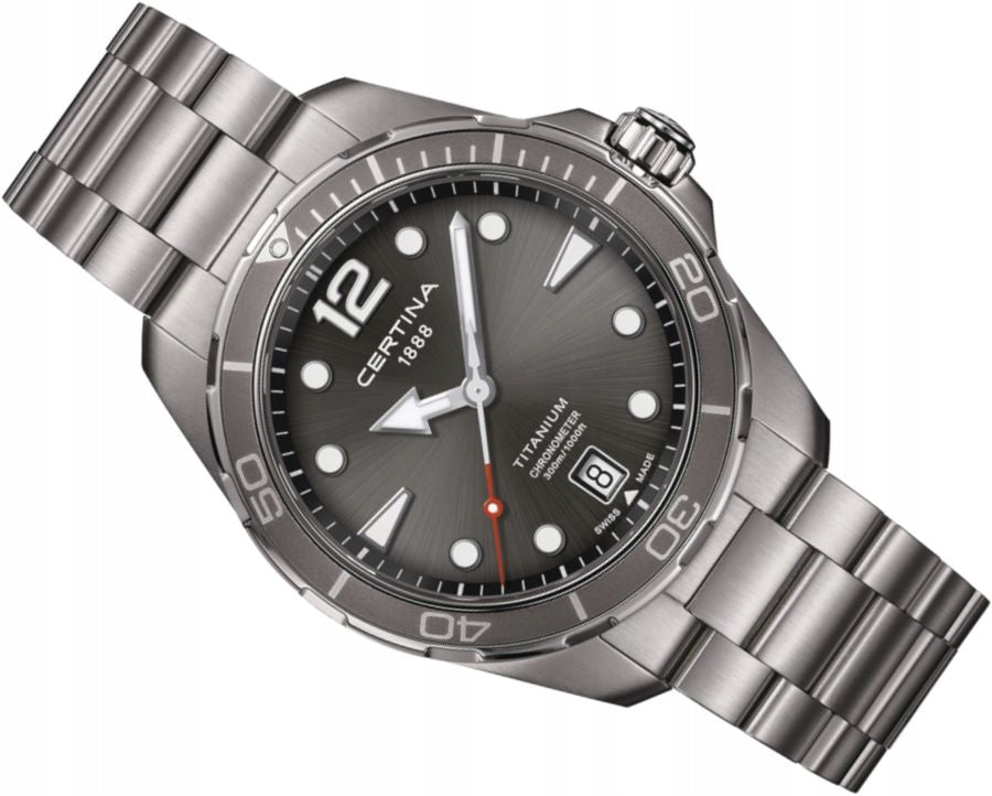 WATCH CERTINA DS ACTION TITANIUM CHRONOMETER PREMIUM DIVER 30ATM LUMINOVA