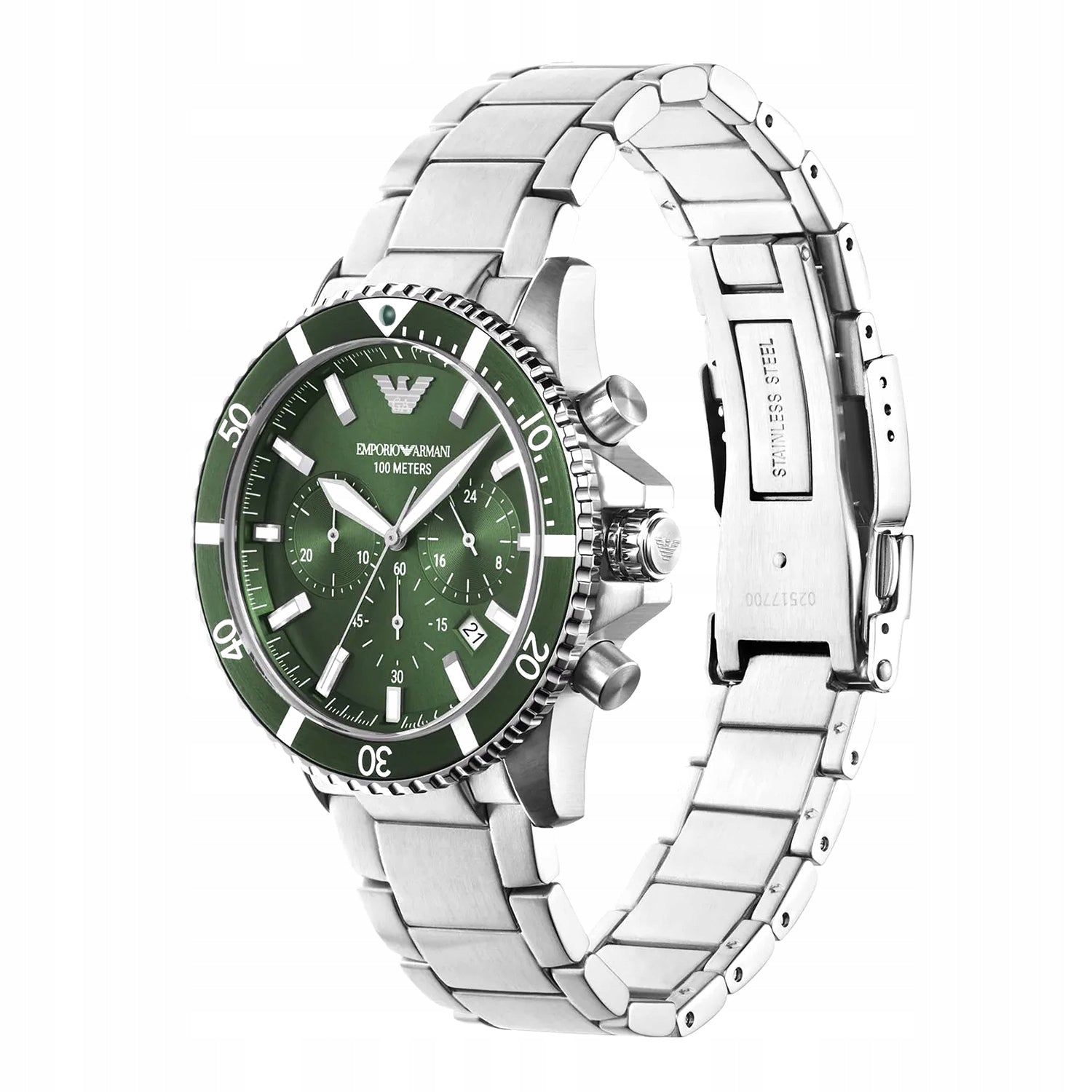 WATCH EMPORIO ARMANI AR11500 DIVER ORIGINAL CERTIFICATE + BOX Packaging status original