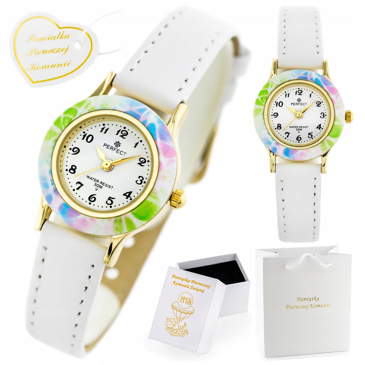 WATCH GIFT ON COMMUNION FOR GIRL COMMUNION + BOX + HANDBAG