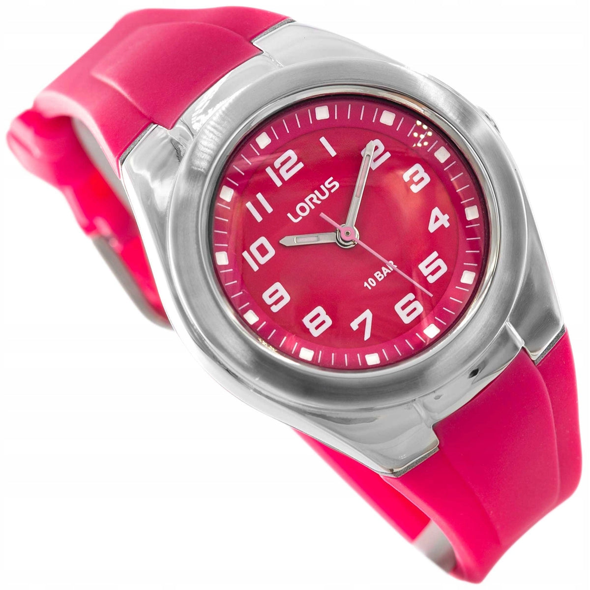 WATCH LORUS RRX81GX9 PINK ON STRAP WATERPROOF FOR CHILD