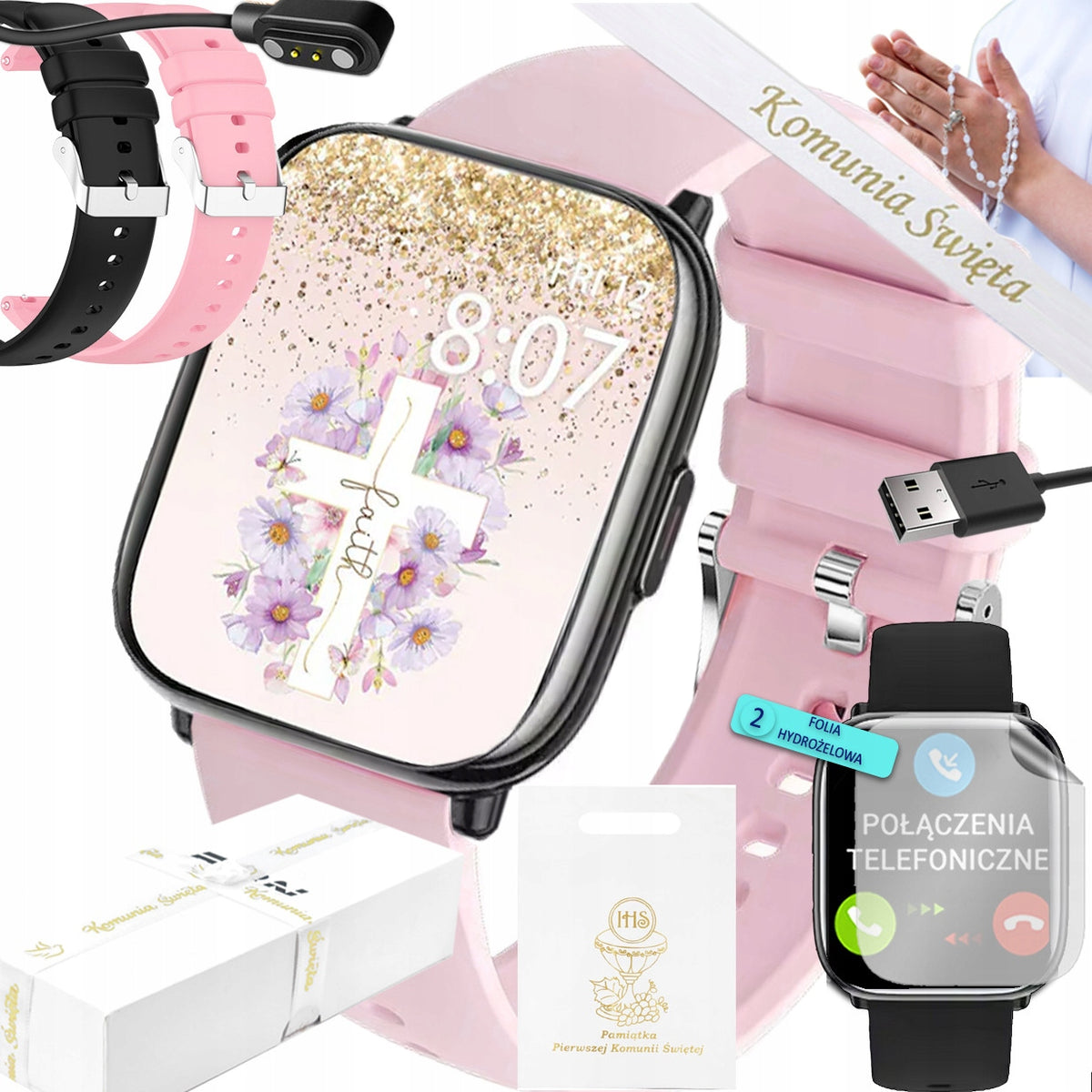 WATCH ON COMMUNION SMARTWATCH RUBICON TALK BT CALL PL 2 STRIPES FOIL