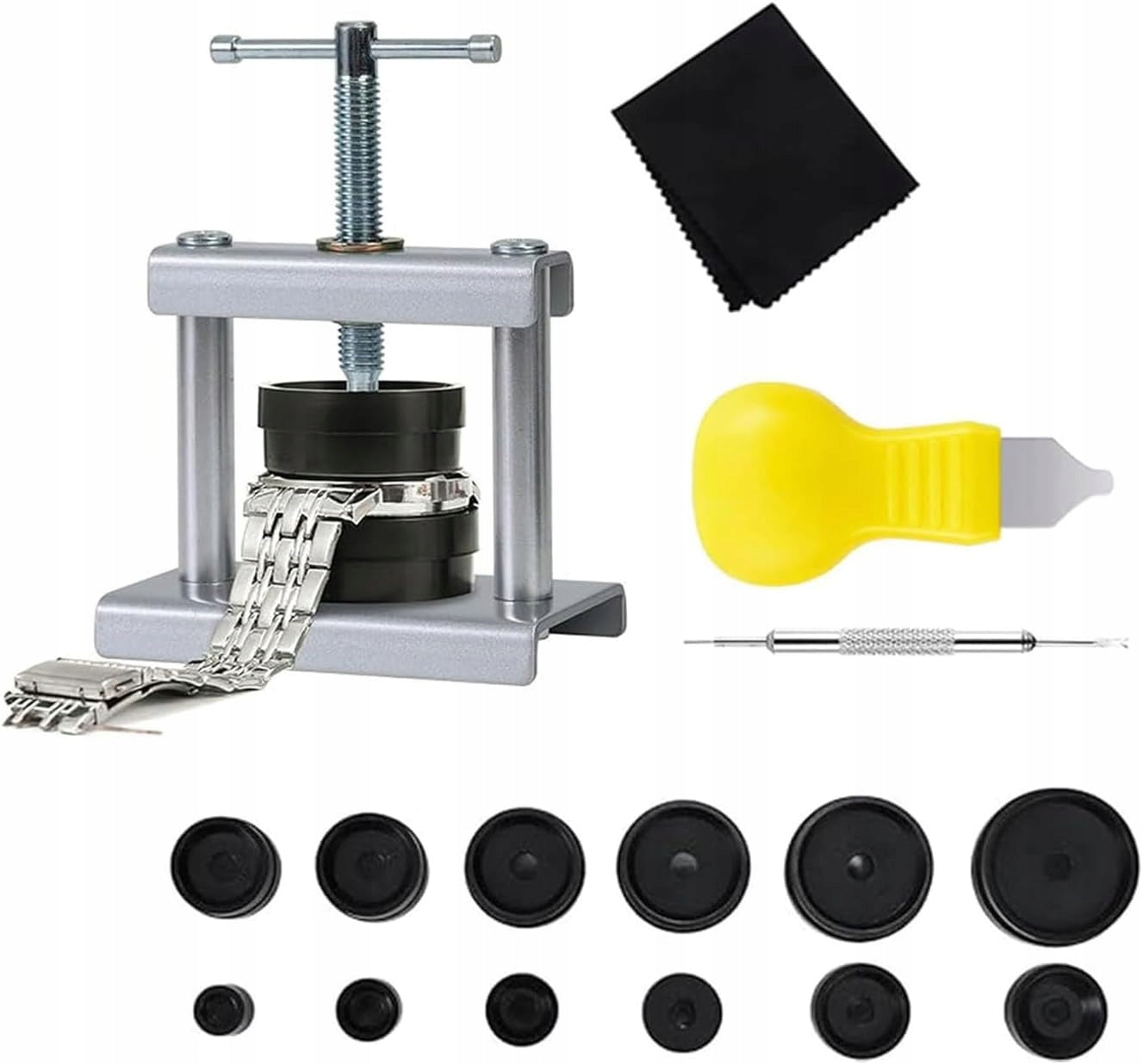 WATCH PRESS FOR WATCHES PRESSURE PLATES SET 24-46mm
