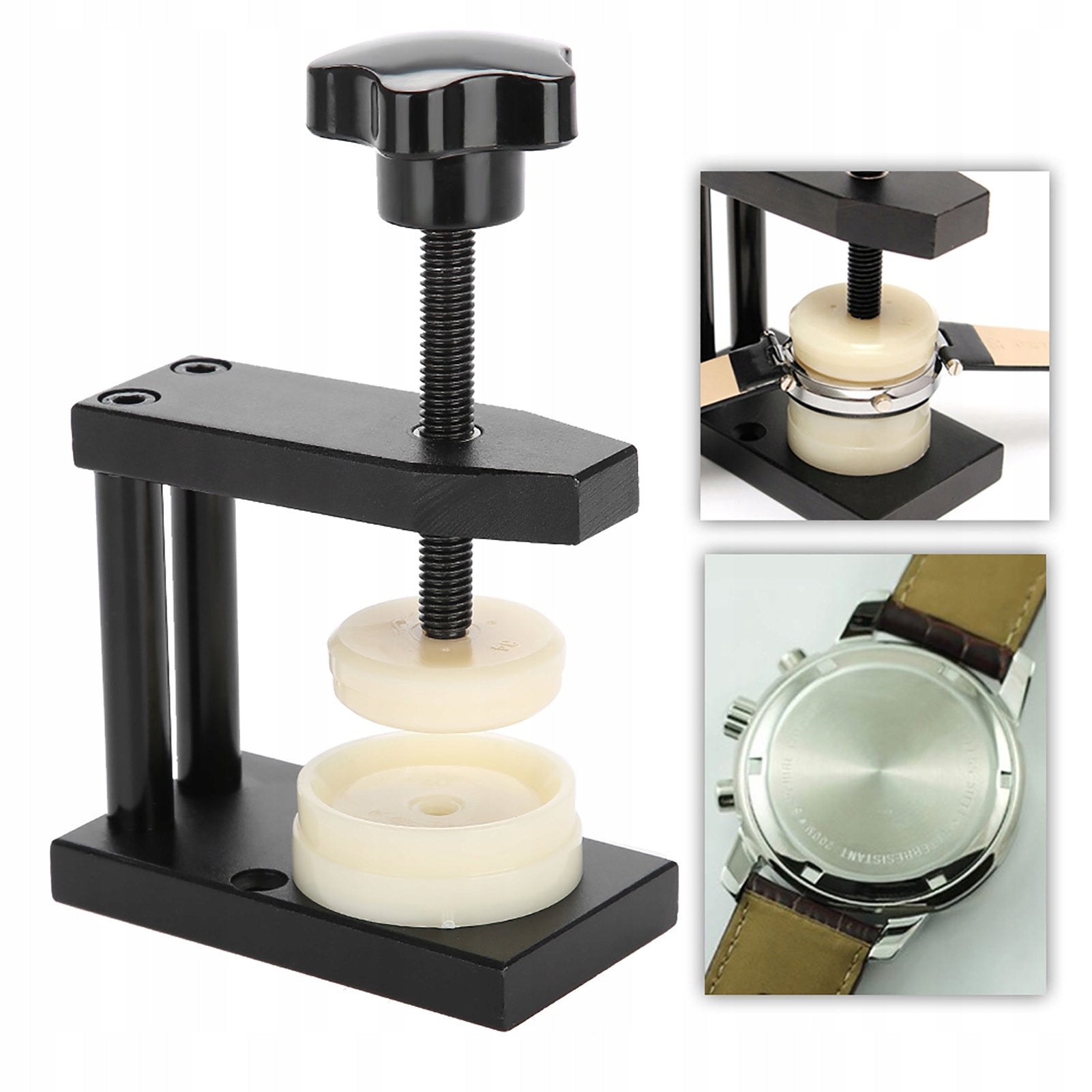 WATCH PRESS FOR WATCHES SET + PRESSURE PLATES 18-50mm