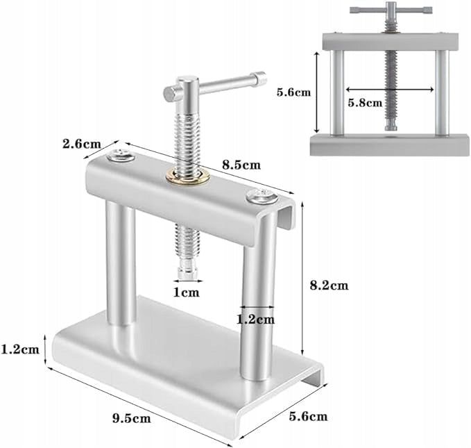 WATCH PRESS FOR WATCHES SET + PRESSURE PLATES 20-46mm Manufacturer code PRASA ZEGARMISTRZOWSKA PRASKA