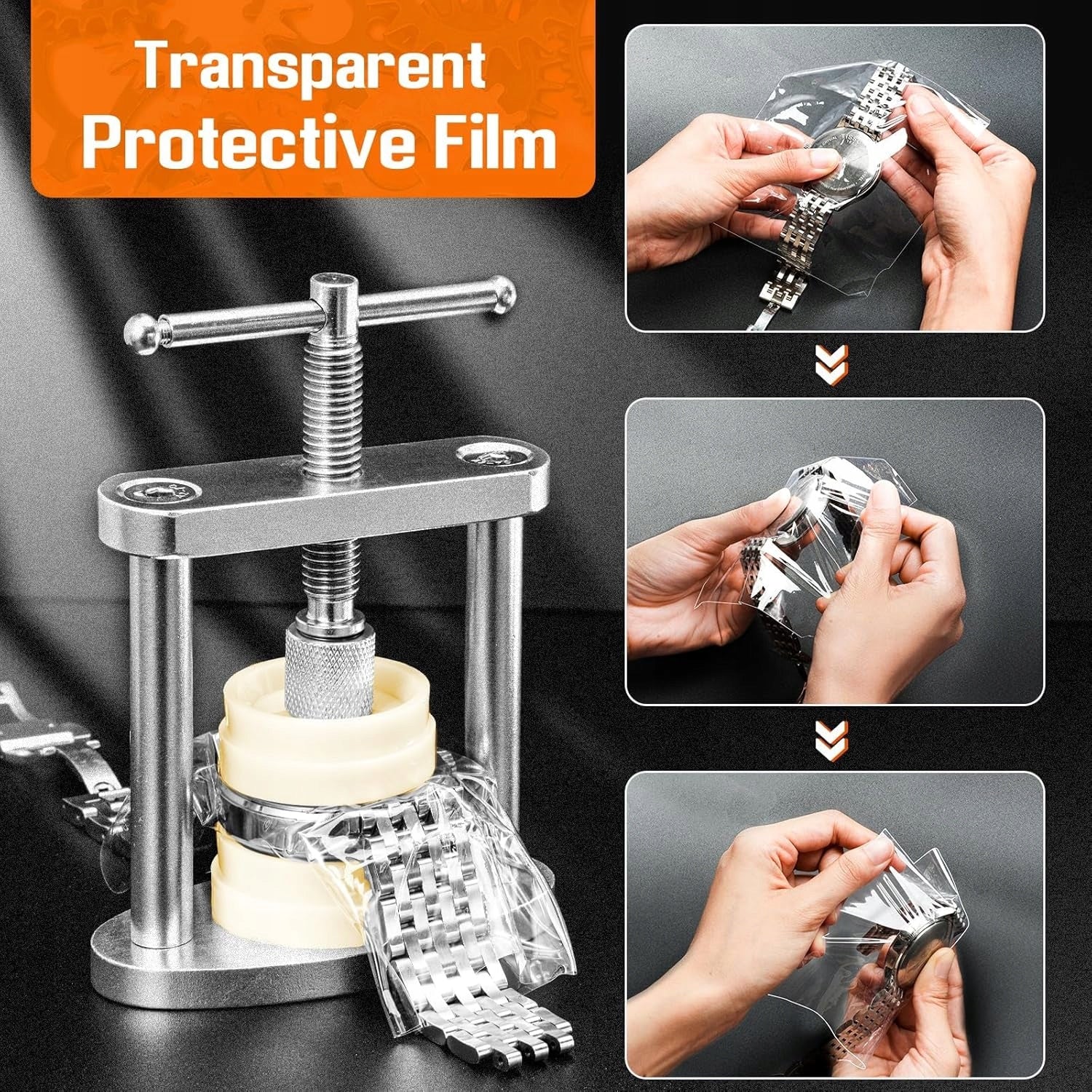 WATCH REPAIR KIT WATCHMAKING TOOLS PRESS FOR CASE Manufacturer code ZESTAW NAPRAWCZY ZEGARKÓW PRASA DO OBUDOWY