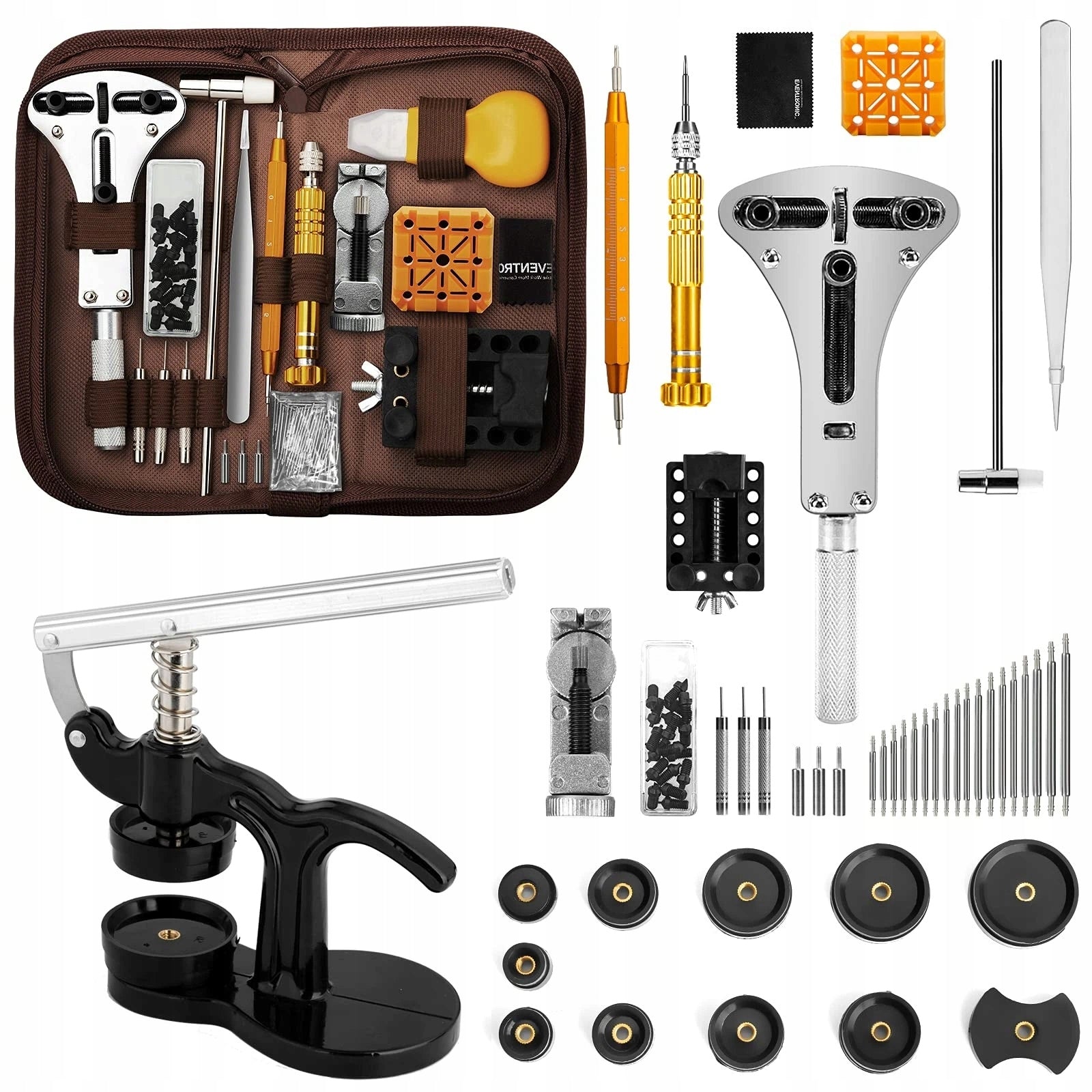 WATCH REPAIR TOOL KIT 162 PARTS OPENER SHORTENING BRY Packaging status original