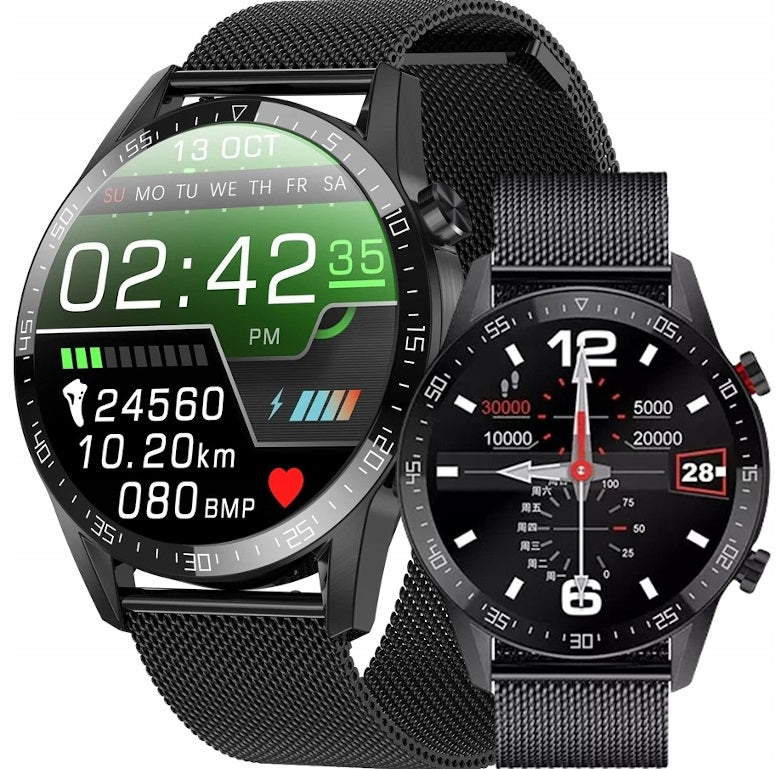WATCH SMARTWATCH ECG BLUETOOTH CALLS POLISH MENU PRESSURE SPORT
