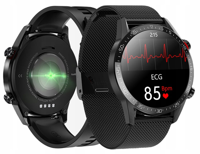 WATCH SMARTWATCH EKG PRESSURE PULSE TALK BLUETOOTH MENU PL SPORT EAN (GTIN) 5905913006000