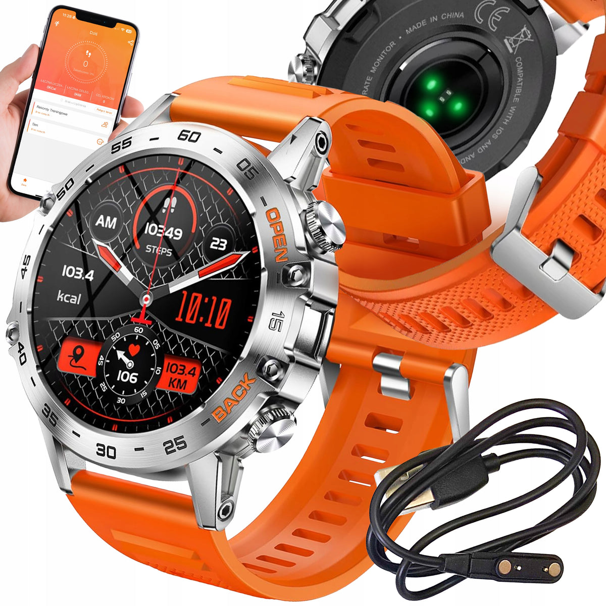 WATCH SMARTWATCH MEN'S CONVERSATIONS WOMEN'S POLISH MENU SPORT POMARAŃ