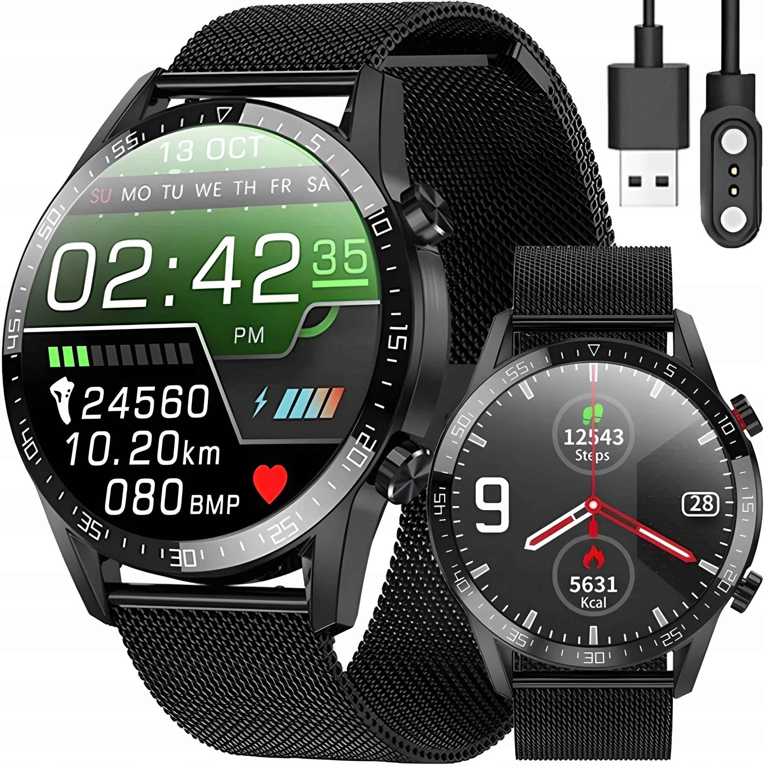 WATCH SMARTWATCH PEDOMETER EKG HEALTH MONITOR L13 BLUETOOTH IOS ANDROID
