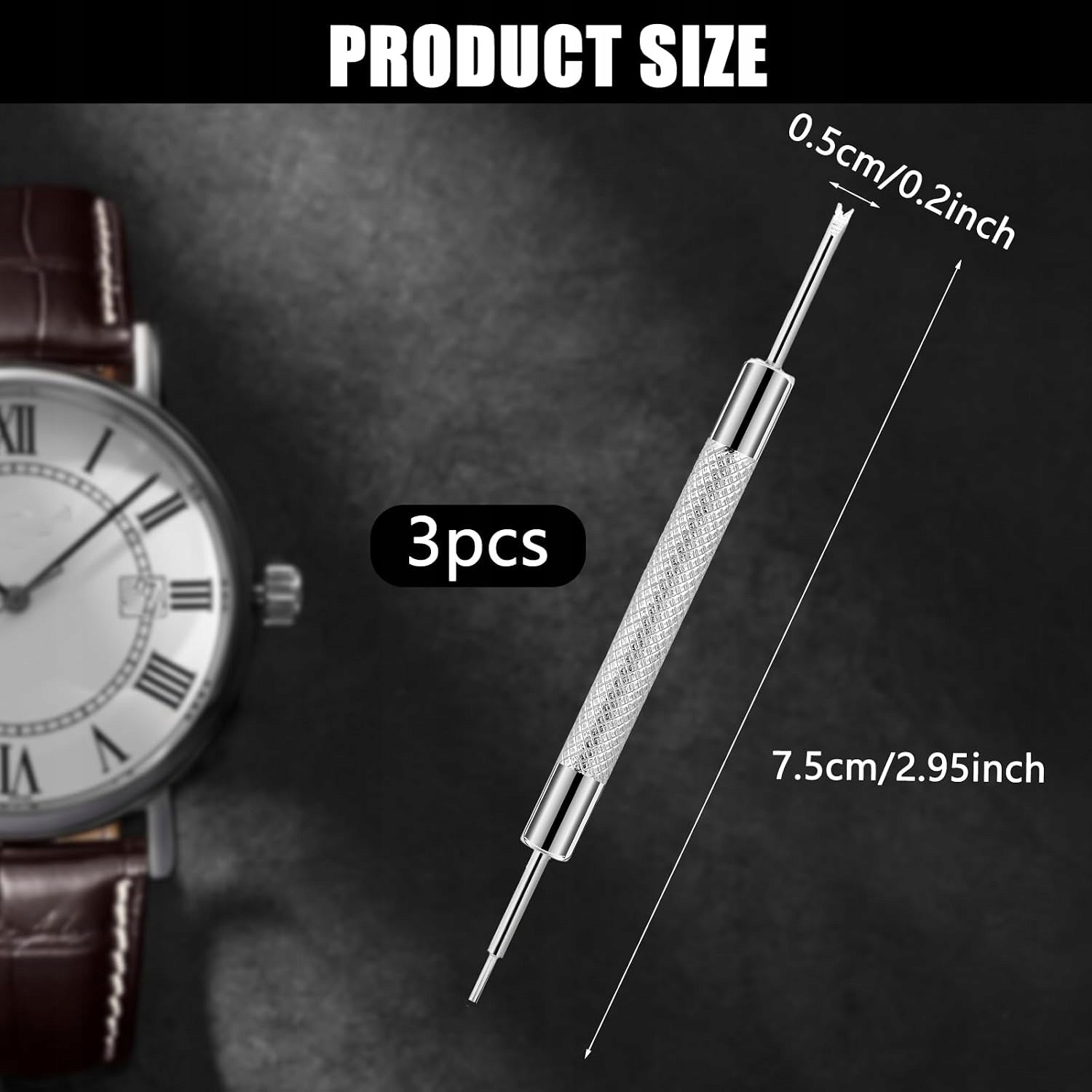 WATCH STRAP REPLACEMENT TOOL SET 3 PARTS PROFESSIONAL Brand EW