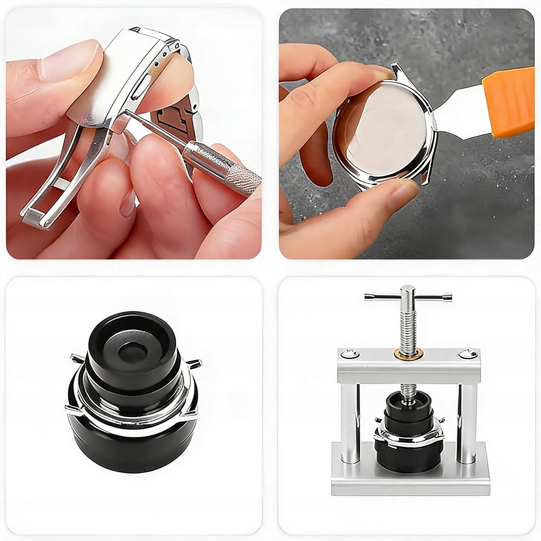 WATCHMAKING PRESS KIT FOR REPAIRING WATCHES WITH 12 DIFFERENT FORMS EAN (GTIN) 885659321641