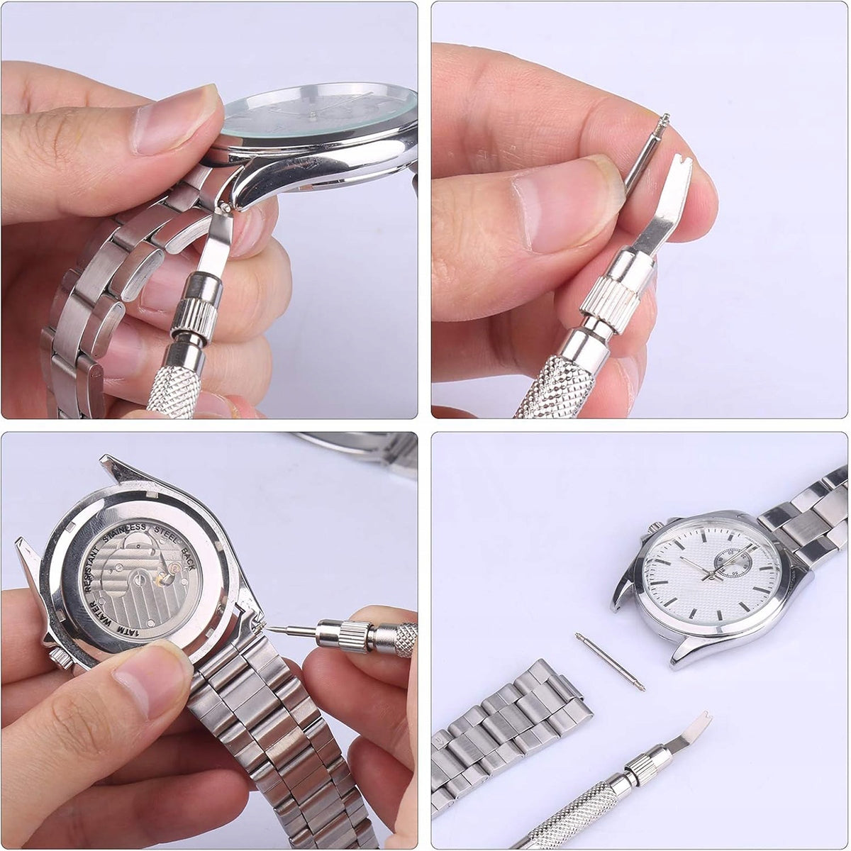 WATCHMAKING SET 128 ELEMENTS STRAP BRACELET SHORTENING TOOL Brand no brand