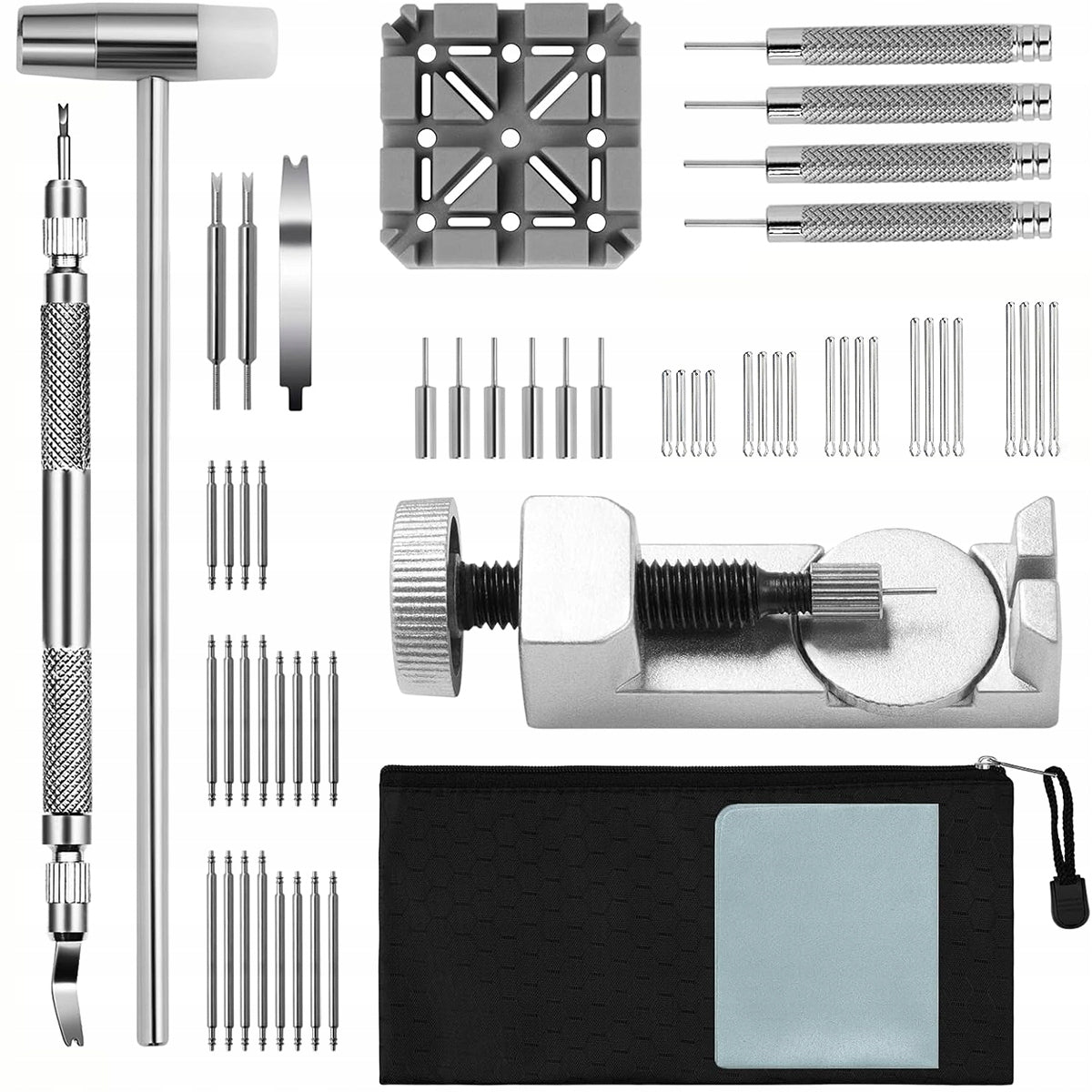 WATCHMAKING SET 128PCS STRAP SHORTENING TOOL REPAIR Number of items in the set 128
